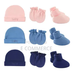 3 Set Newborn Baby Hat,Gloves, Socks Set