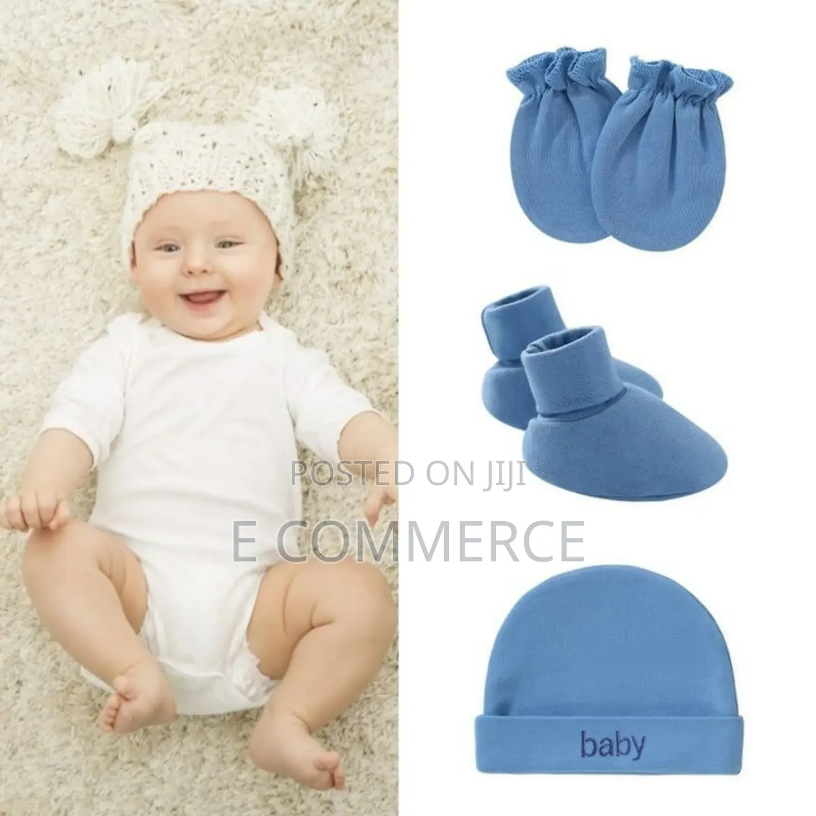 3 Set Newborn Baby Hat,Gloves, Socks Set