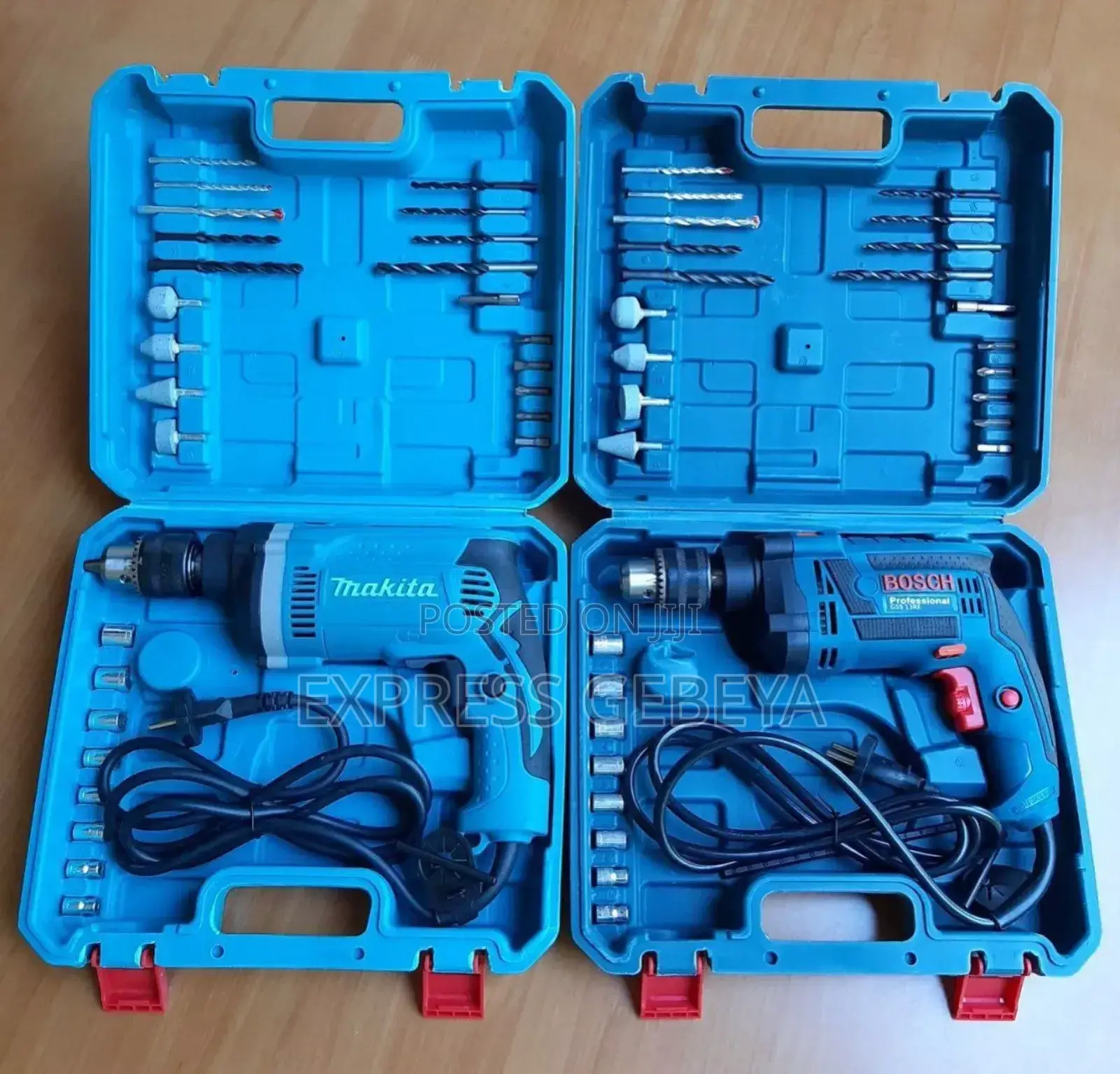Bosch Drill and Makita Corded Drill