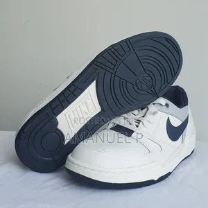 Nike Full Force Low Lifestyle Shoe White/Black/Pewter Sail