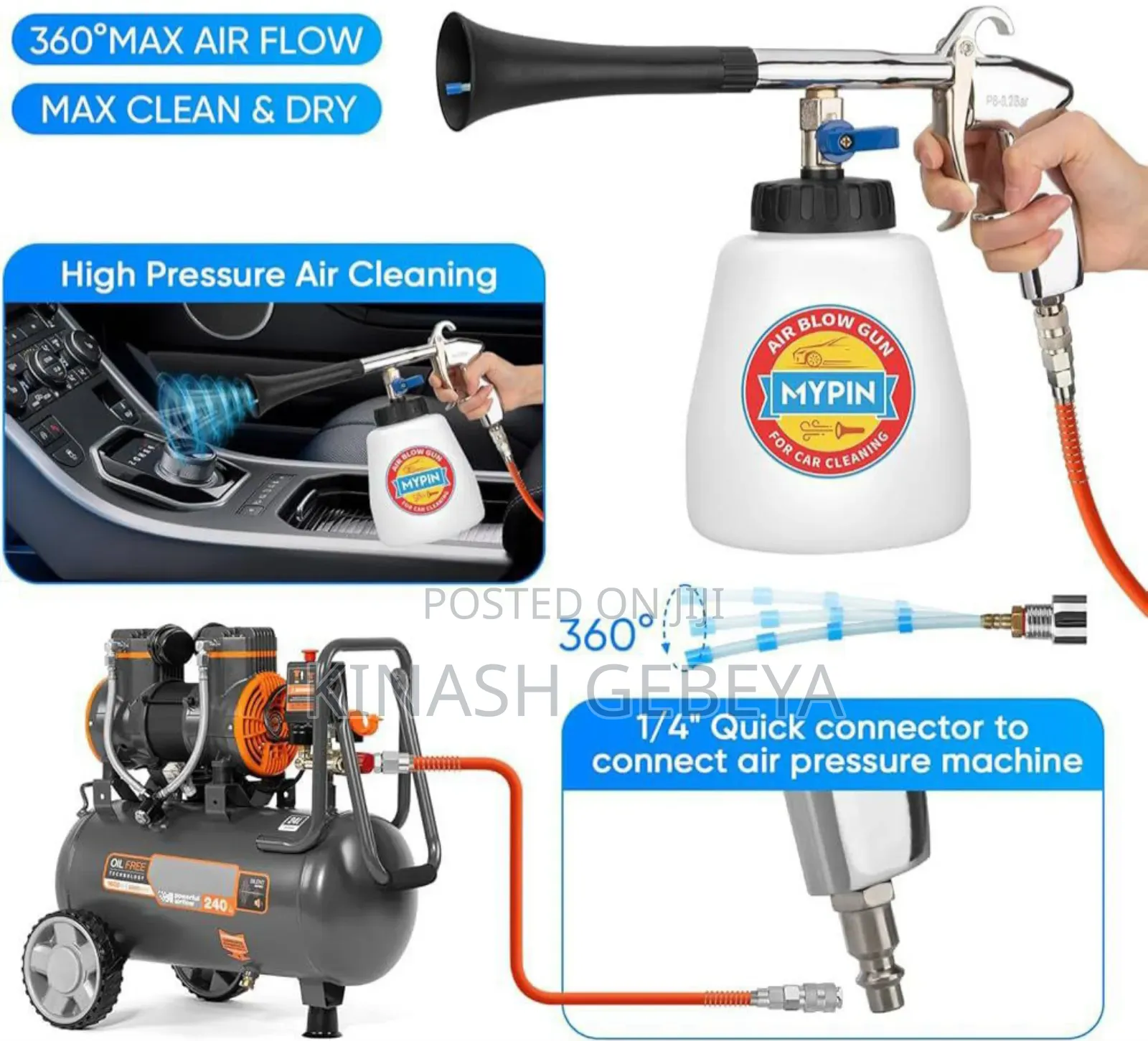 Proffessional High Pressure Car Cleaning Gun