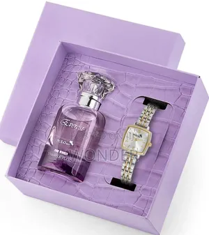 Photo - Women's Wristwatch and 55 Ml Perfume Set Gift Box ላንቺ