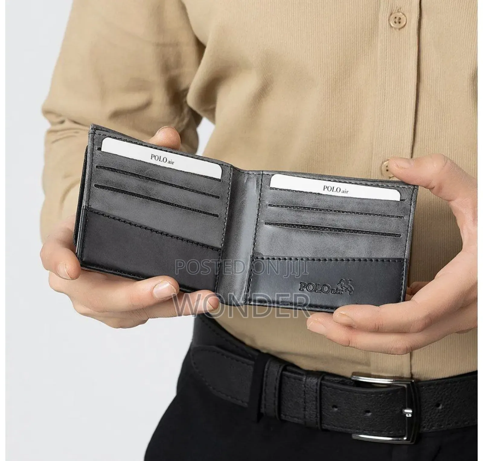 Men's Watch Wallet Belt Handbag Combo!