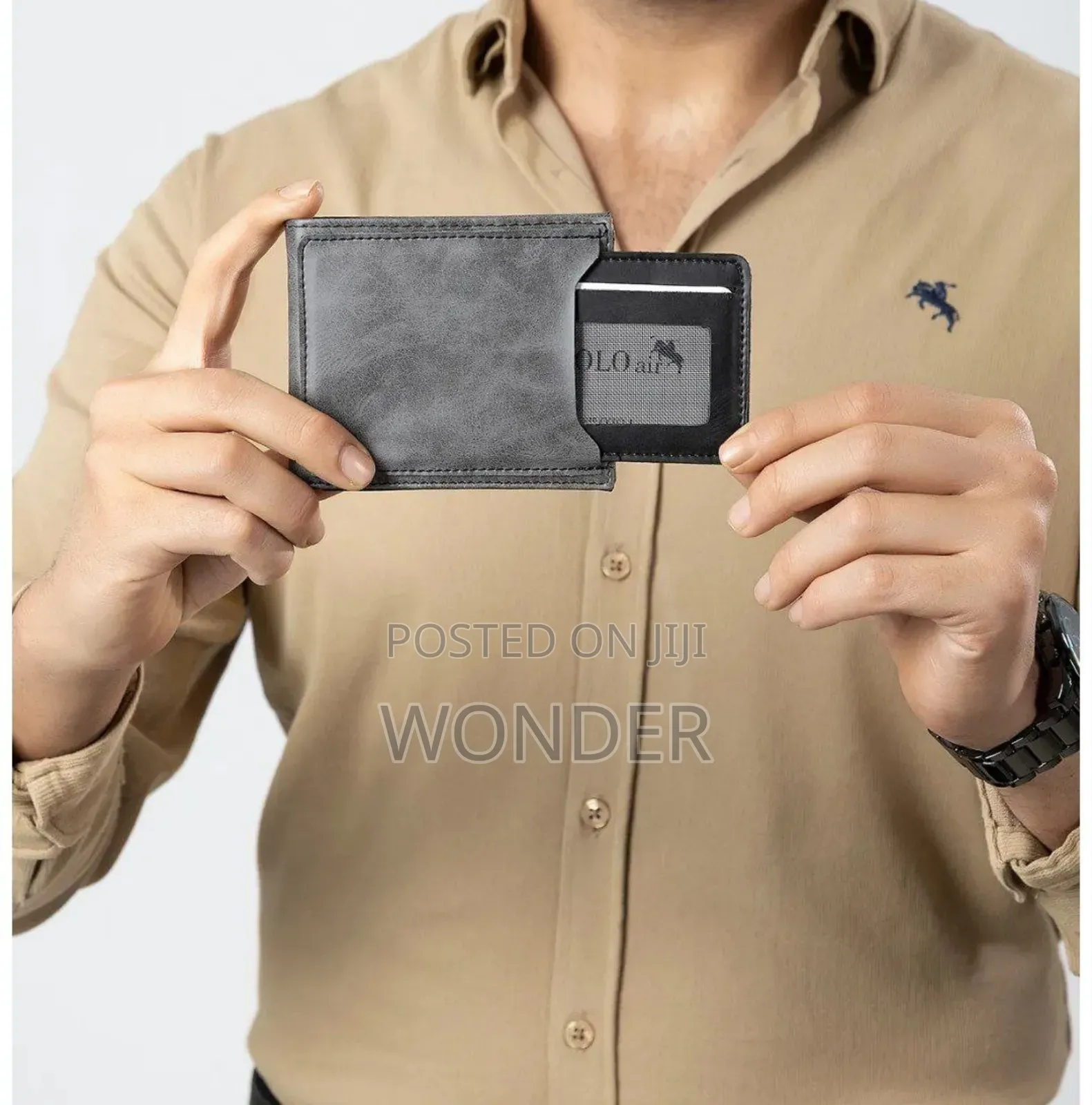 Men's Watch Wallet Belt Handbag Combo!