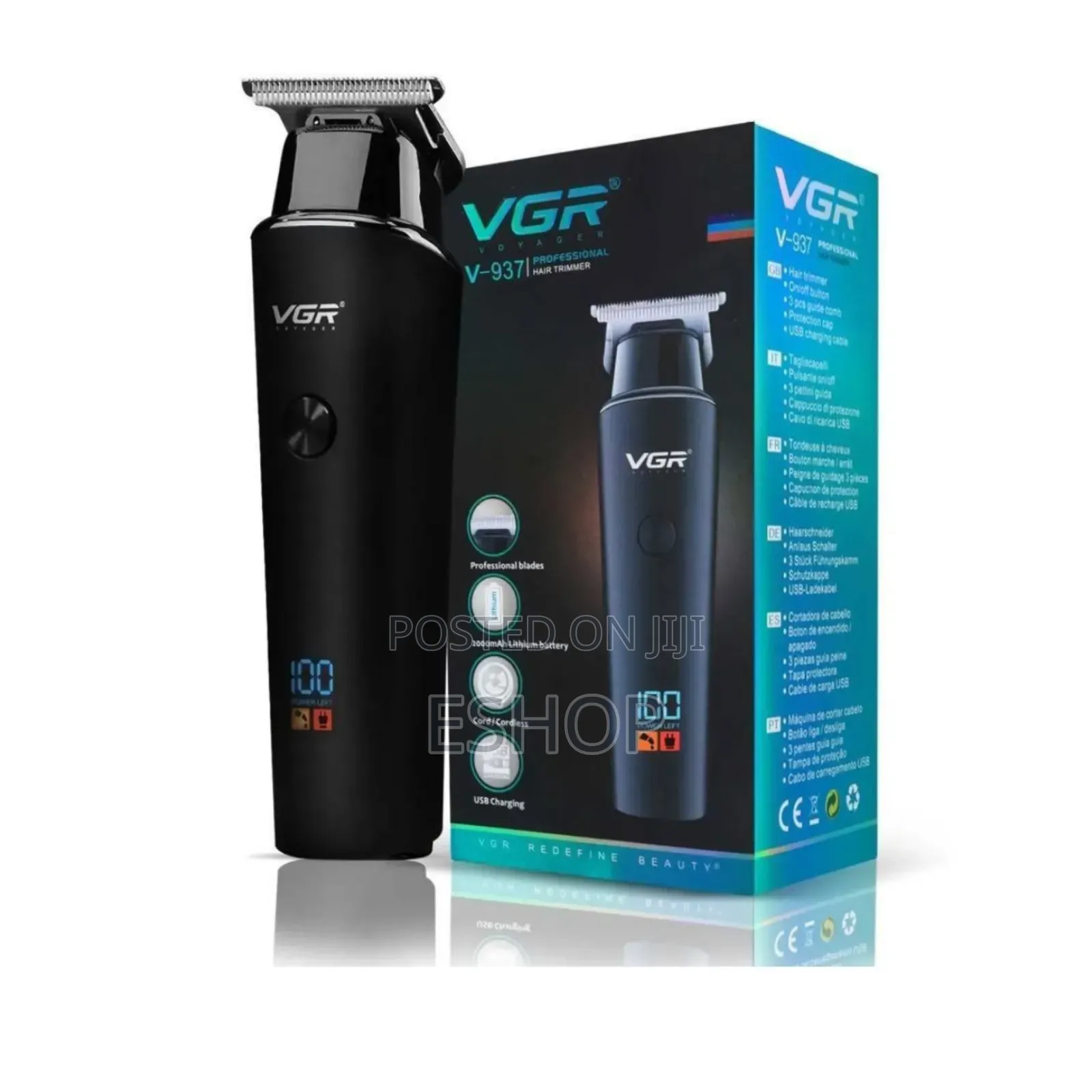 **All-in-One Hair Trimmer – VGR v-937 for Men’S Grooming**