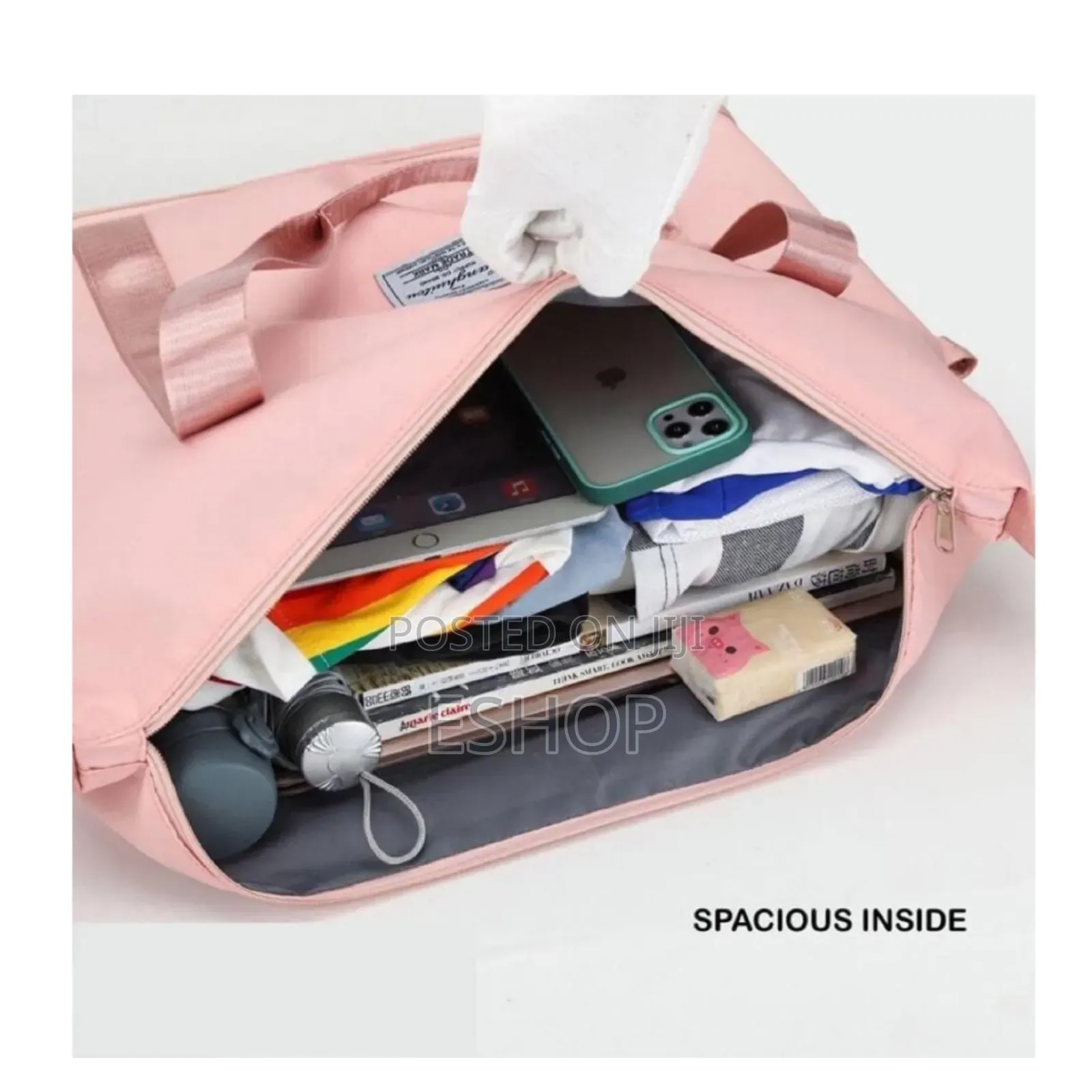 . **Water-Resistant Foldable Gym Travel Bag**