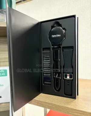 Silver German Brand Smart Watch With Three Straps