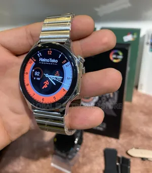 Silver Color Germany Amoled Smart Watch With 3 Strap