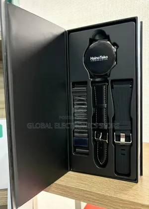 Silver Color Germany Amoled Smart Watch With 3 Strap