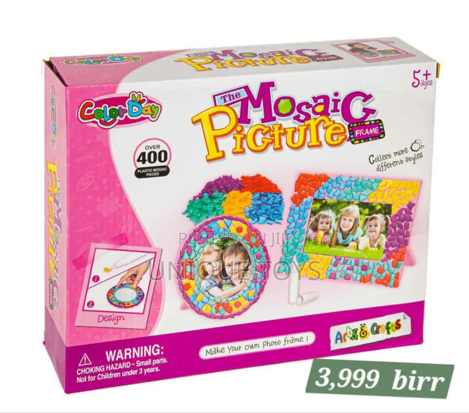 The Mosiac Picture Frame Craft Set, 400+ Mosiac Pieces