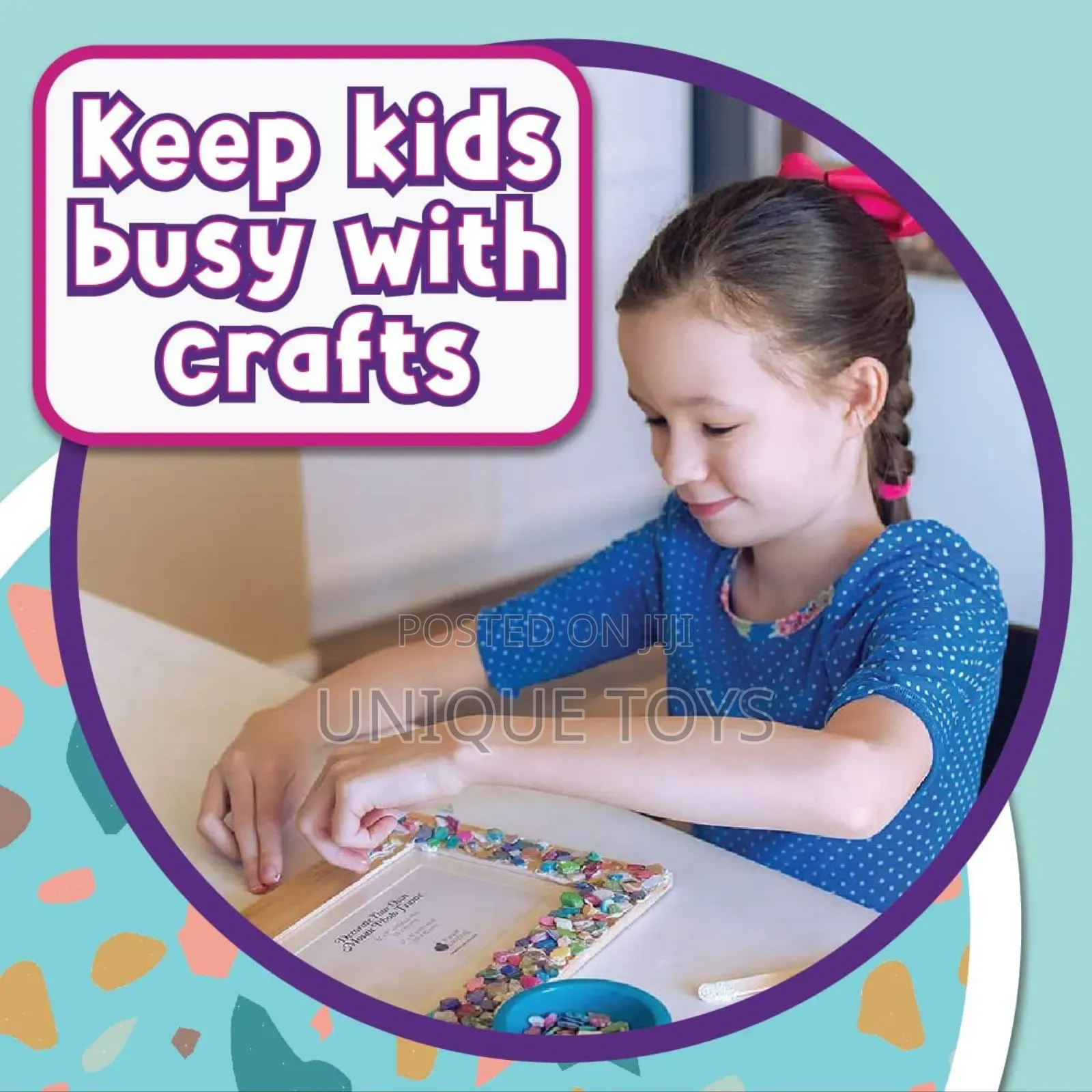 The Mosiac Picture Frame Craft Set, 400+ Mosiac Pieces