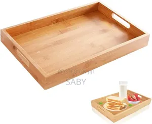 Bamboo Pallet Food Tray 3 PCS