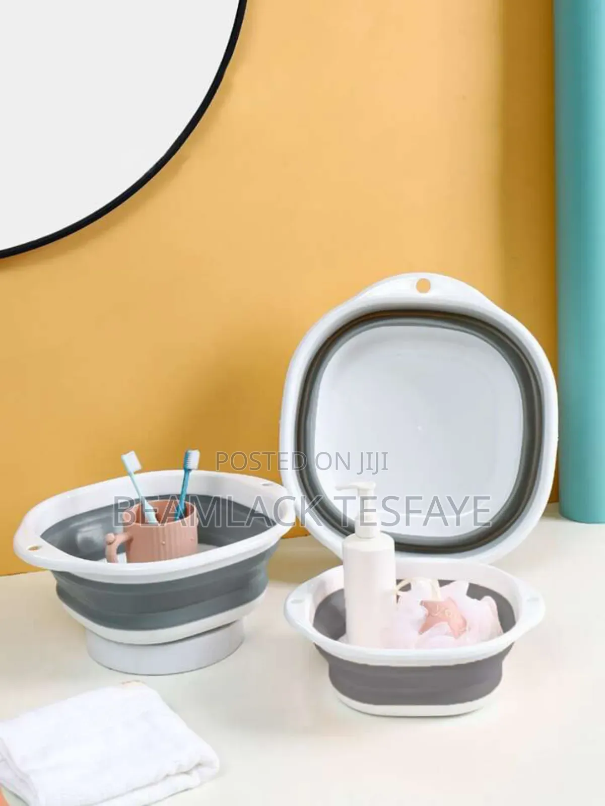 3pcs Foldable Silicon Basket