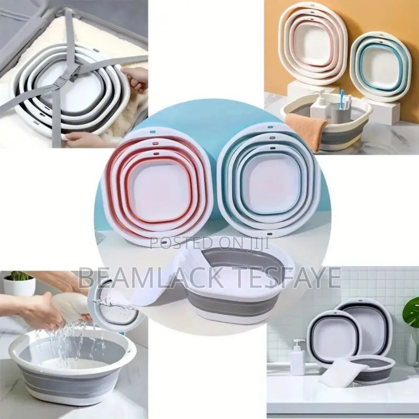 3pcs Foldable Silicon Basket