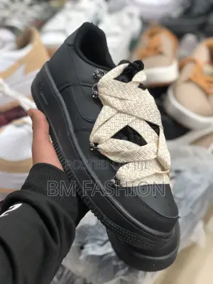 Air Force 1 Double Laces Black