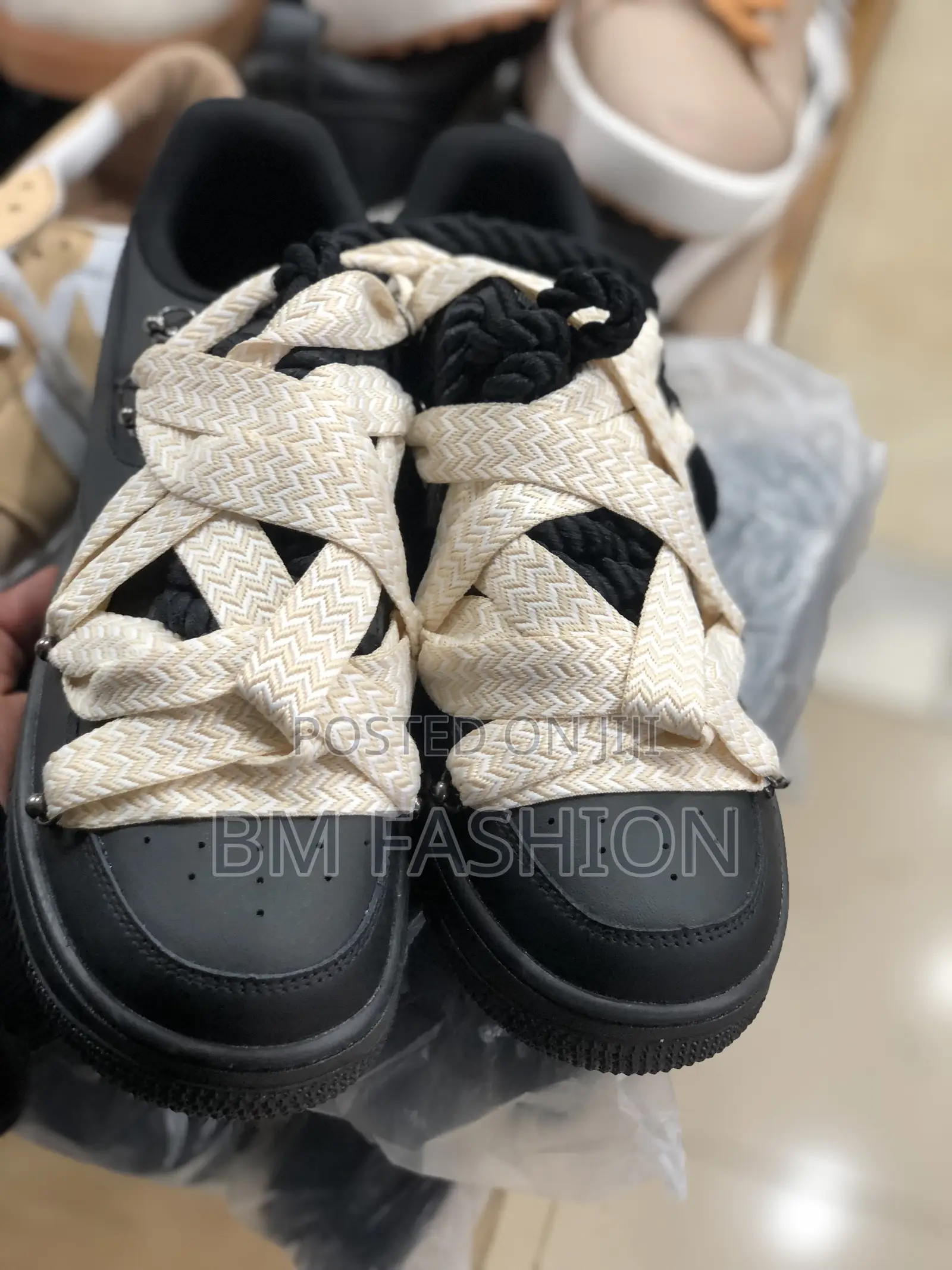 Air Force 1 Double Laces Black