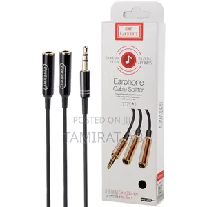 Photo - Earphone Aux Jack Cable Splitter - One Divides Into Two