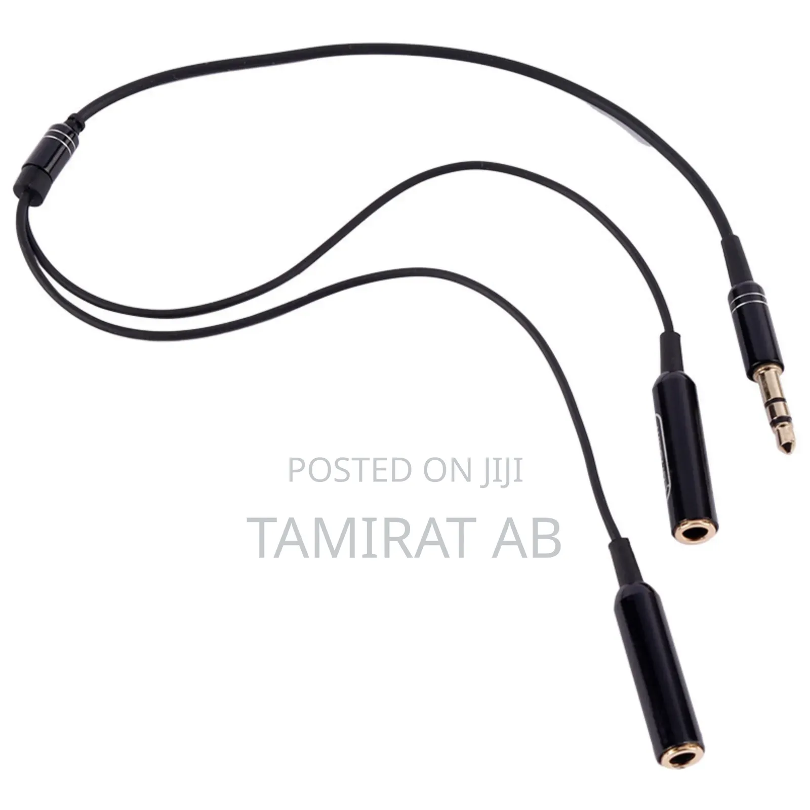 Earphone Aux Jack Cable Splitter - One Divides Into Two