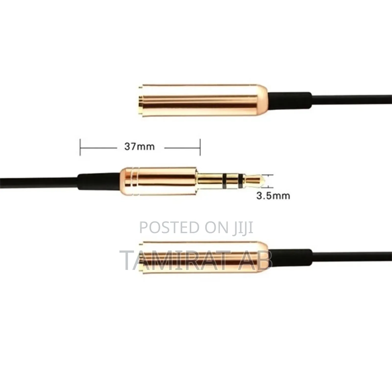 Earphone Aux Jack Cable Splitter - One Divides Into Two