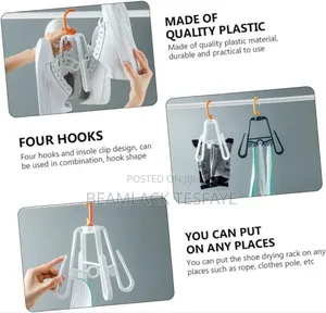Shoe and Sandal Rotating and Folding Draying Hanger
