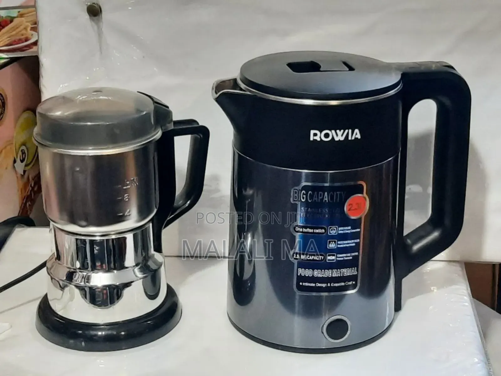 Coffee Grinder and Water Boiler in Once