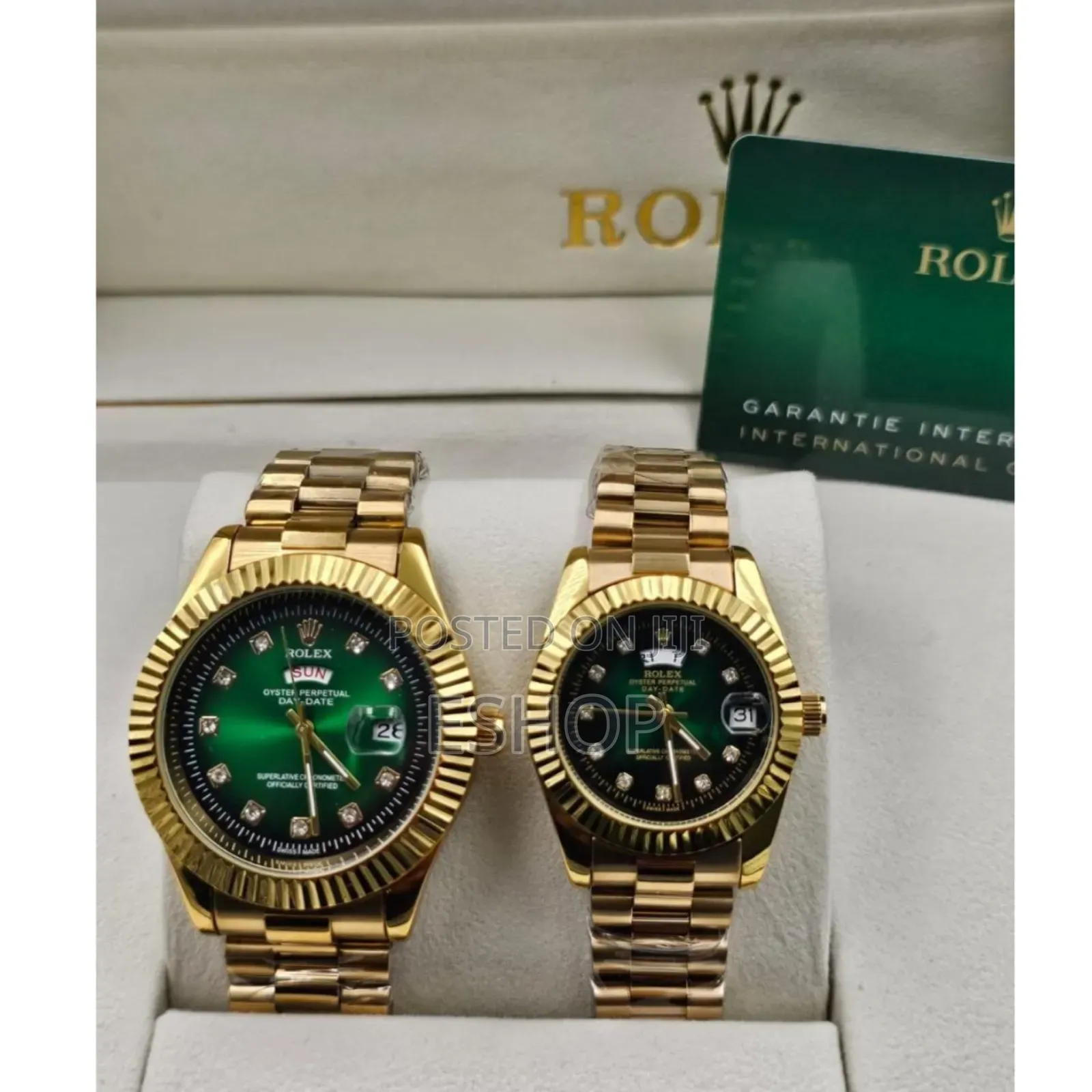 **"Premium Rolex Matching Timepieces – Never Tarnishes"**