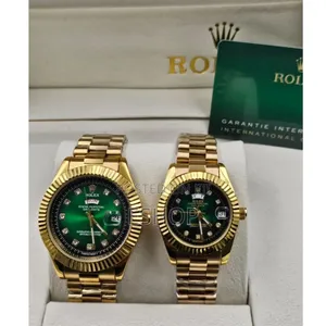 **"Premium Rolex Matching Timepieces – Never Tarnishes"**
