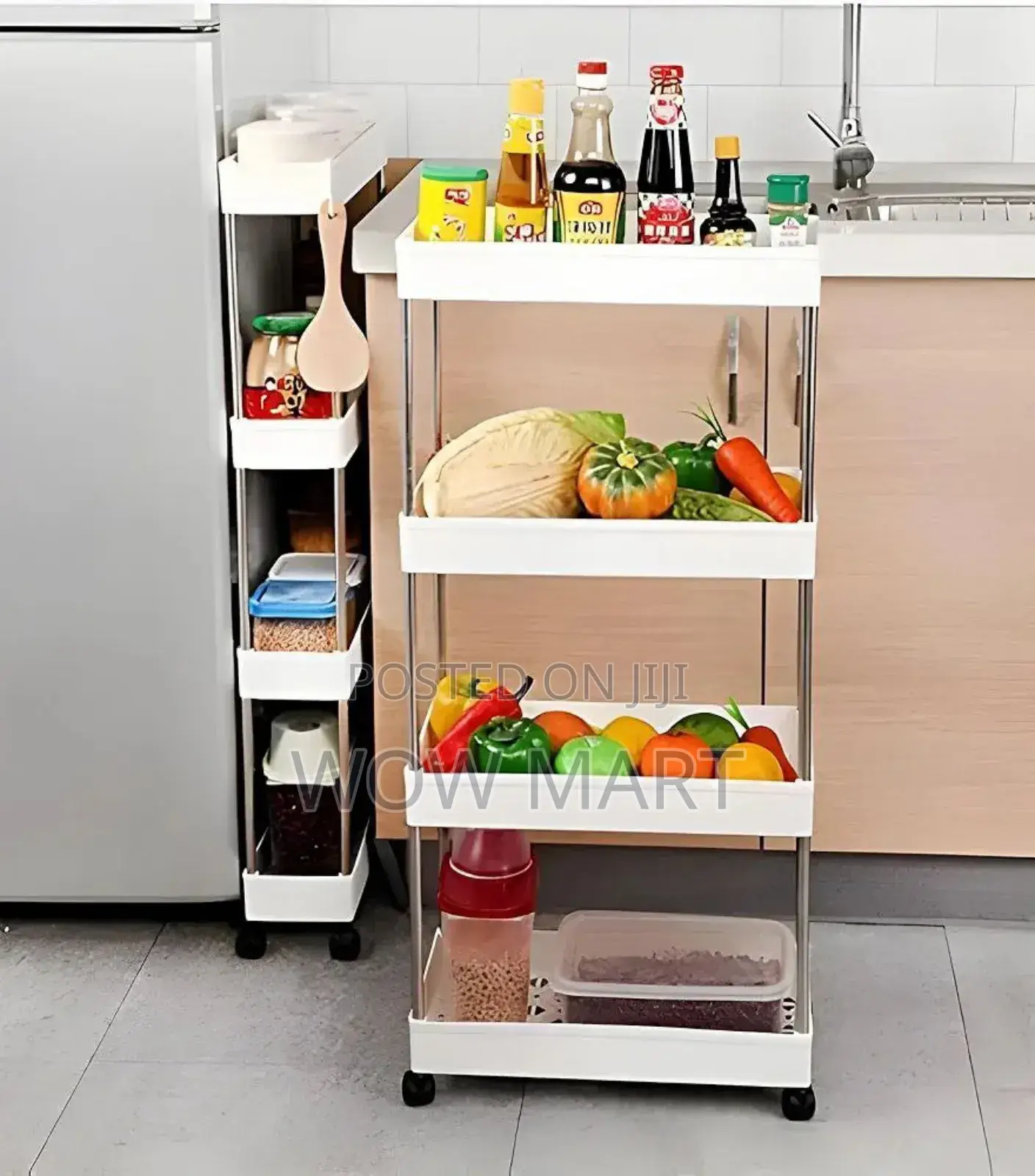 4 Tier Moveable Storage Rack