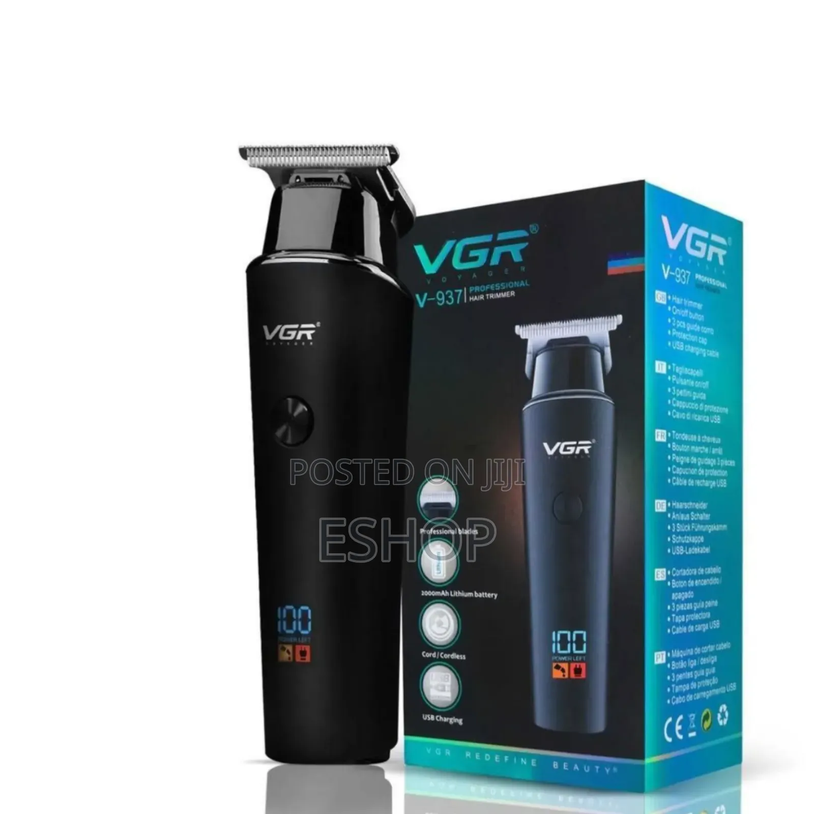 **Vgr v-937 Cordless Clipper – Smooth Tangle-Free Cutting*