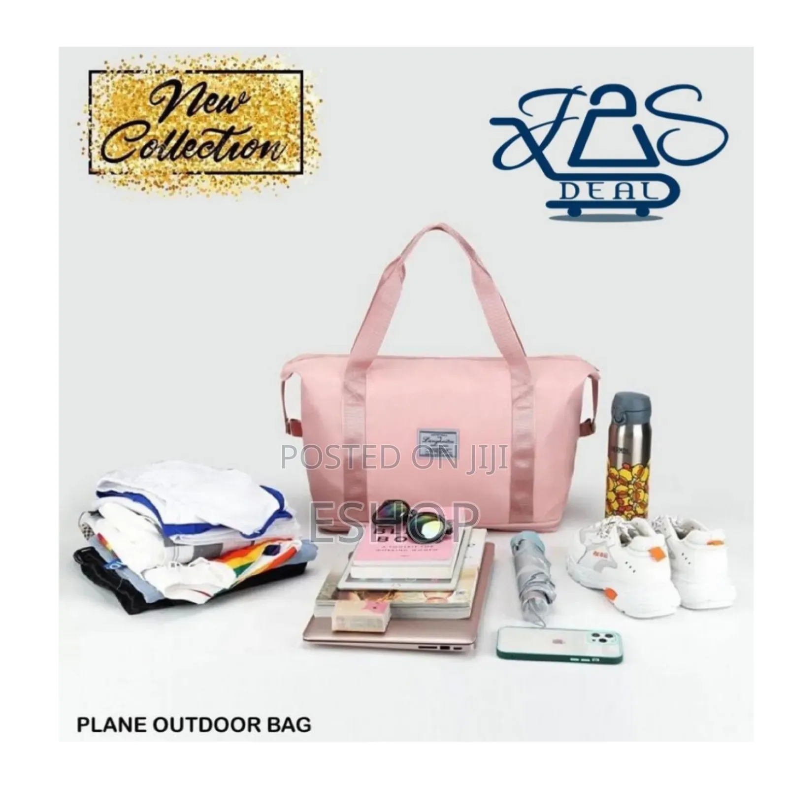 **Foldable Travel Bag – Handheld, Shoulder Luggage Strap**