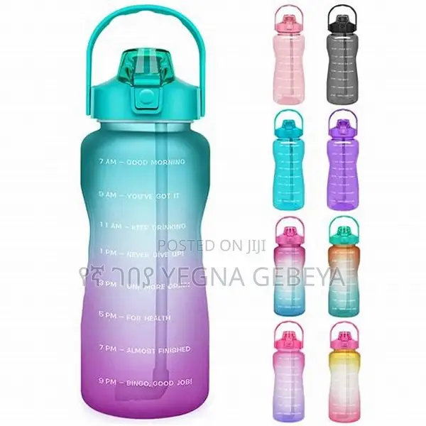 Water Bottle 60oz 2l With Unique Timeline Measurements