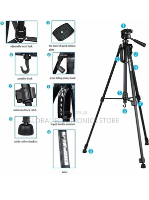 Professional Tripod Stand for Mobiles and DSLR Cameras