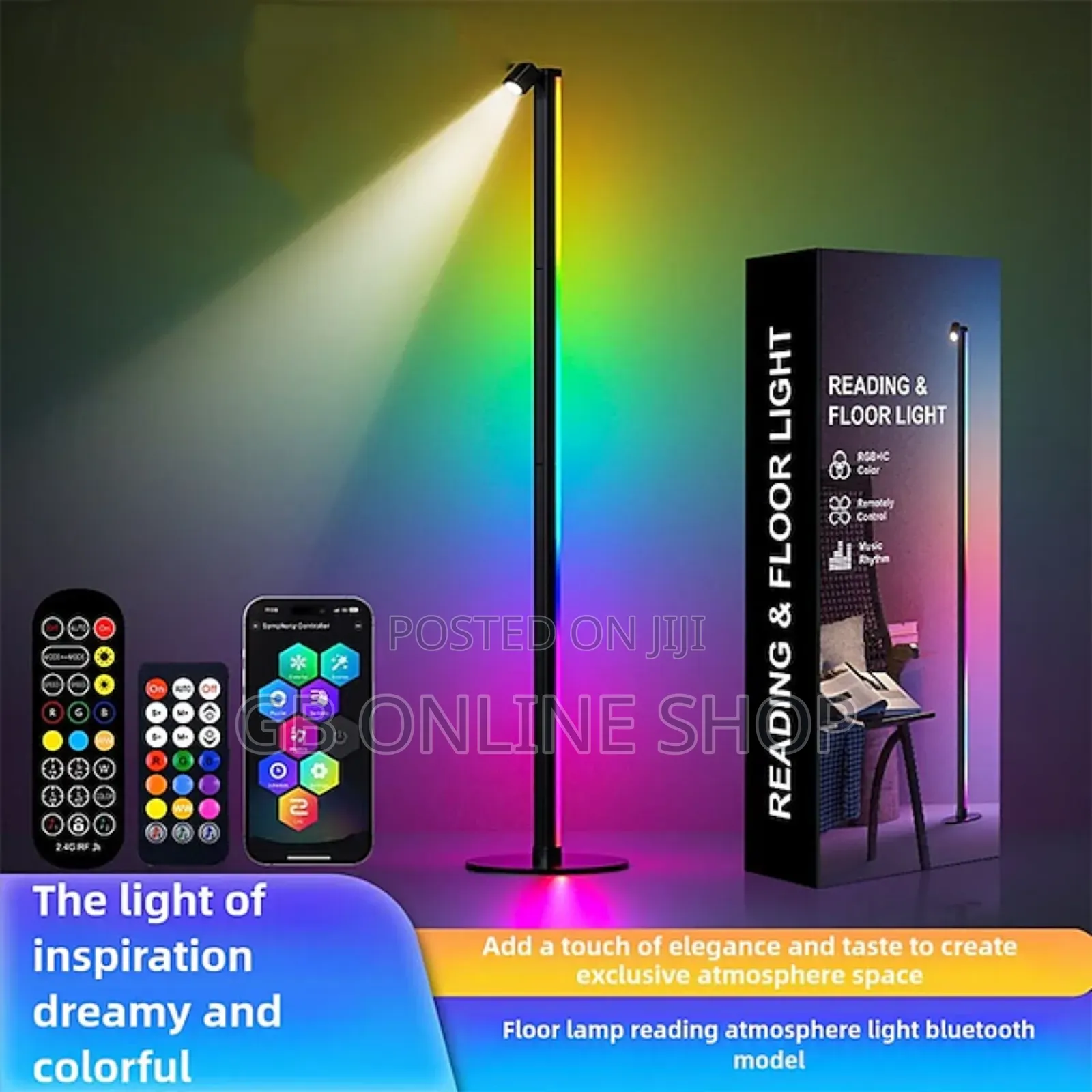 Detachable Led Floor Lamp With Spotlight