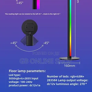 Detachable Led Floor Lamp With Spotlight
