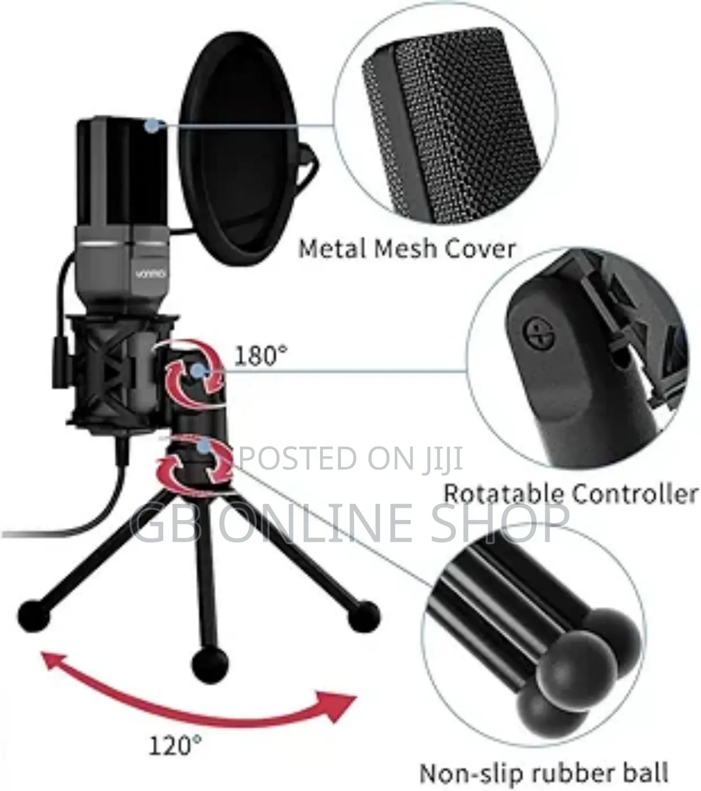 RGB Usb Condenser Microphone