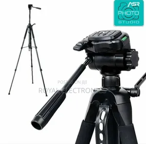 ለስልክም ለካሜራም የሚሆን High Quality Tripod(3way Fluid Effect Head)