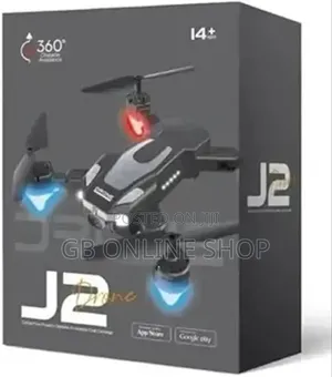 J2 Remote Control Drone Built-in Led Light Dual Hd Camera