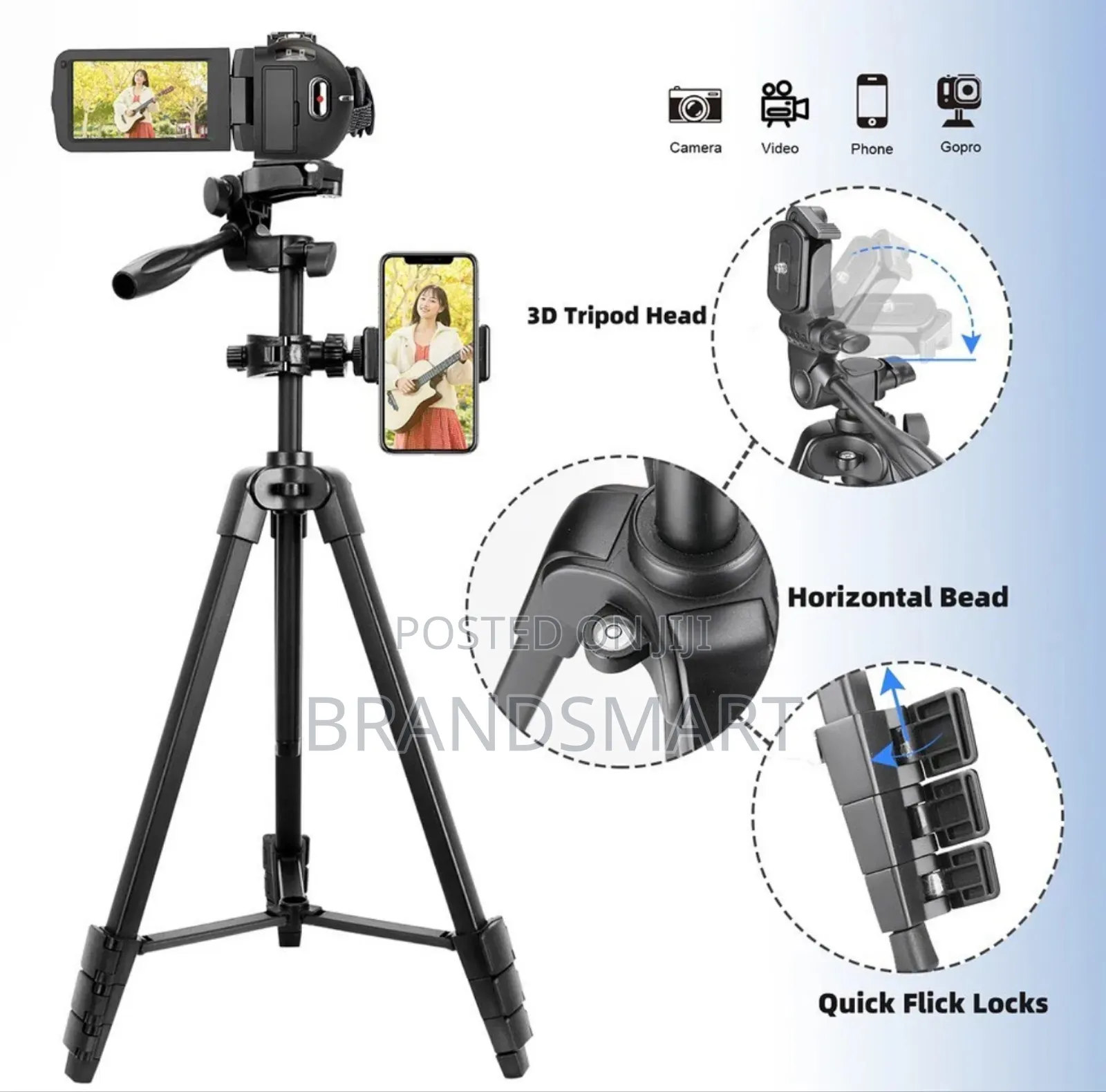 High Quality Heavy Duty Tripod for Phones and Camera