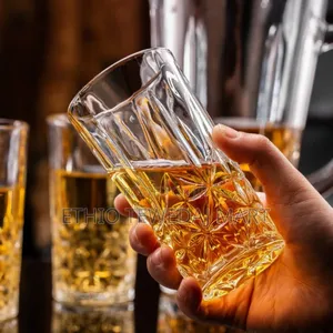 7-Piece Glassware Textured Glass Water and Serving Set