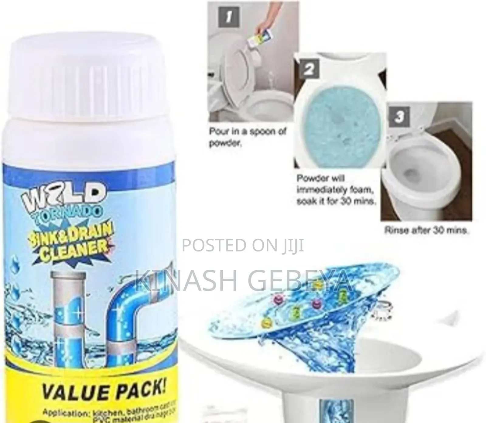 Wild Tornado Sink Cleaner( ሲንክ ማፅጃ)