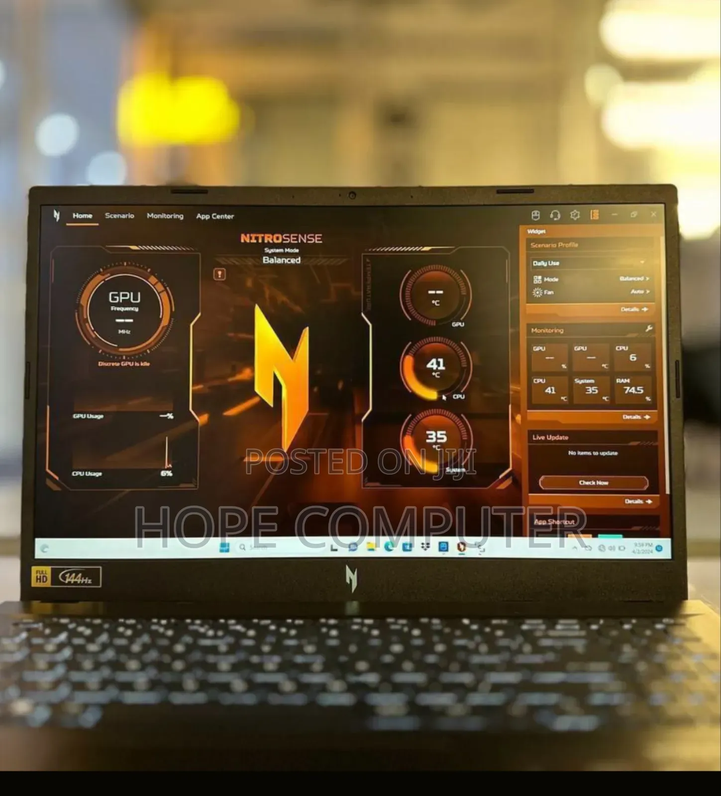 New Laptop Acer Nitro 5 16GB AMD Ryzen 7 SSD 1T