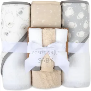 Photo - Piece Hooded Towel, 3 Piece Washcloths
3ፎጣ 3መጠራረግያ