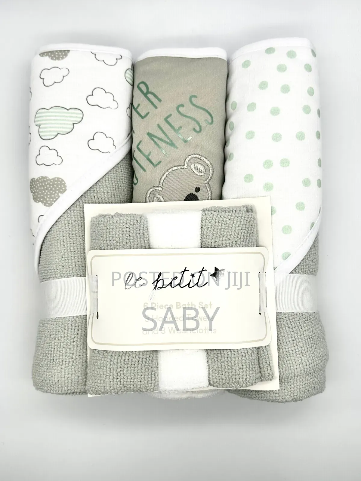 Piece Hooded Towel, 3 Piece Washcloths
3ፎጣ 3መጠራረግያ