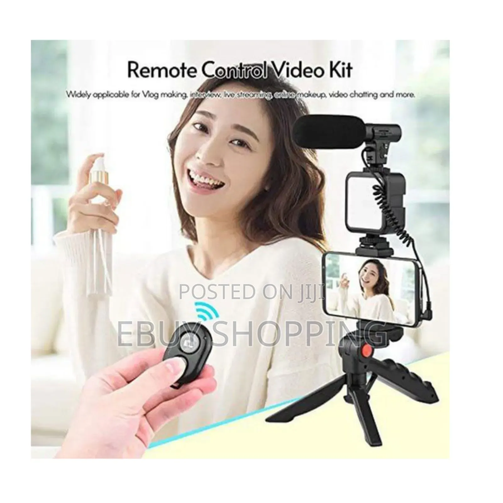 **"Remote-Controlled Tripod + Light + Mic – Game Changer!"**