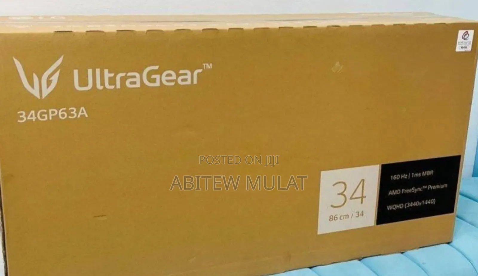 Lg Gaming Monitor 34" Curved QHD