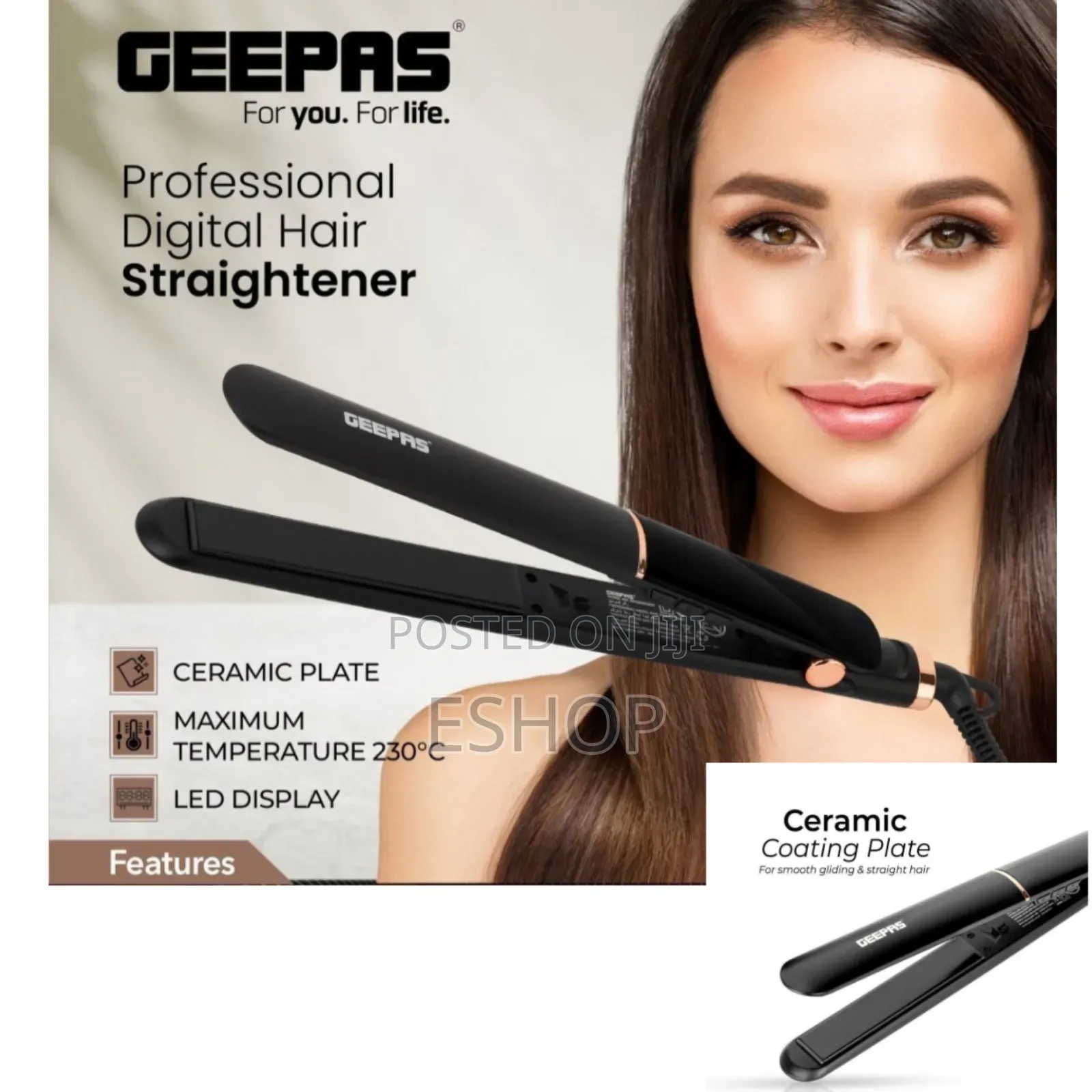 **Salon-Perfect Hair – At Home With Geepas Straightener!**