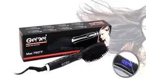 Gemei Professional Hair Straightner Brush