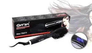 Gemei Professional Hair Straightner Brush