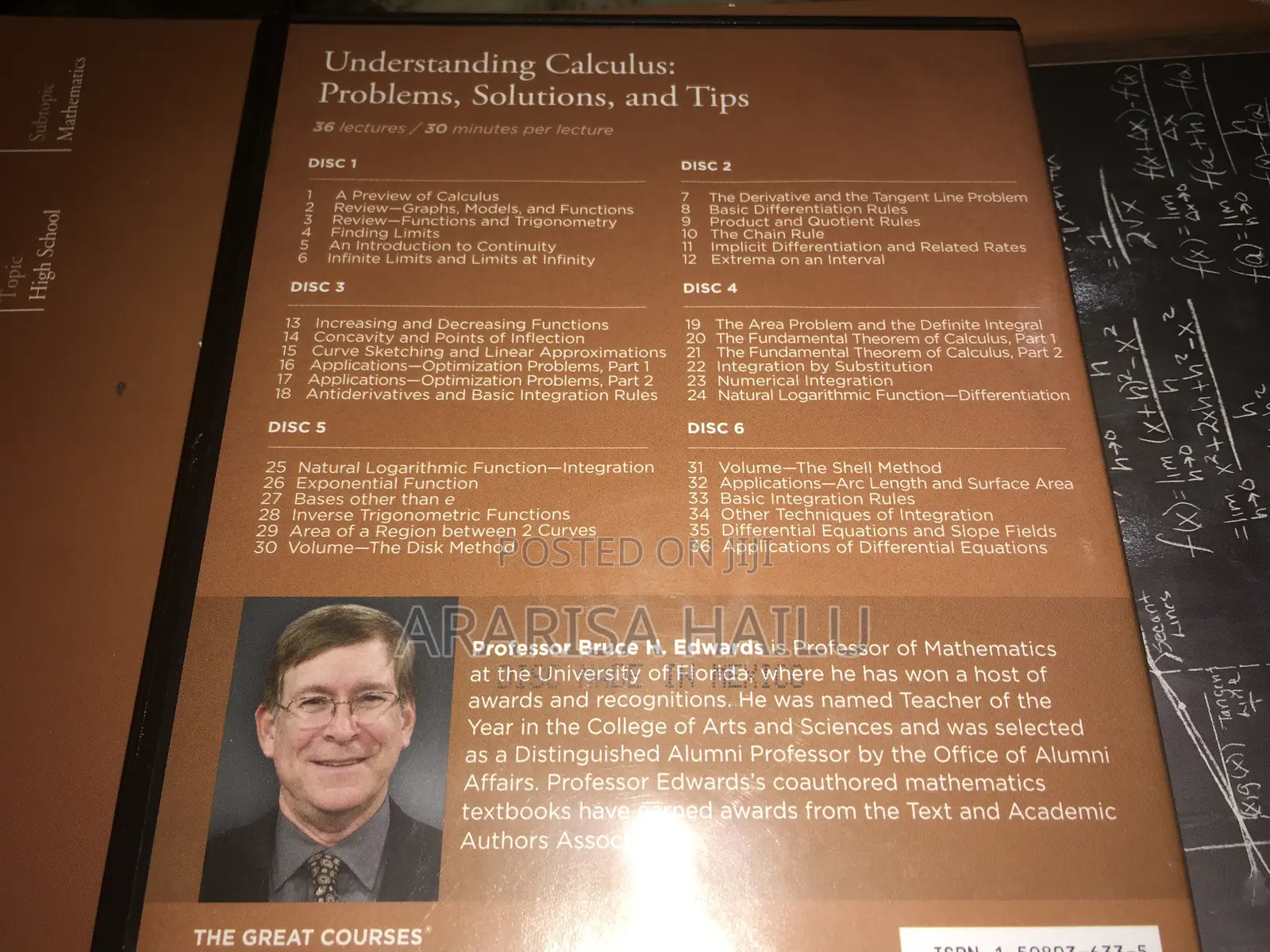 Understanding Calculus 1-DVD and Guidebook-Hard Copy and PDF