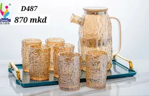 Photo - Quality 7pieces Jug With 6 Glasses